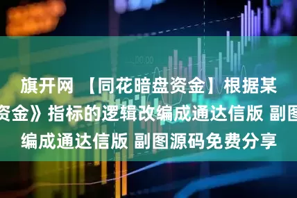 旗开网 【同花暗盘资金】根据某花顺的《暗盘资金》指标的逻辑改编成通达信版 副图源码免费分享